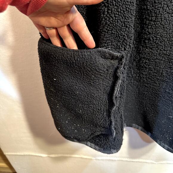 Voyager Remote Fleece Shirt Jacket Mens L Shacket Button Down Blue Plaid Heavy - Picture 4 of 8